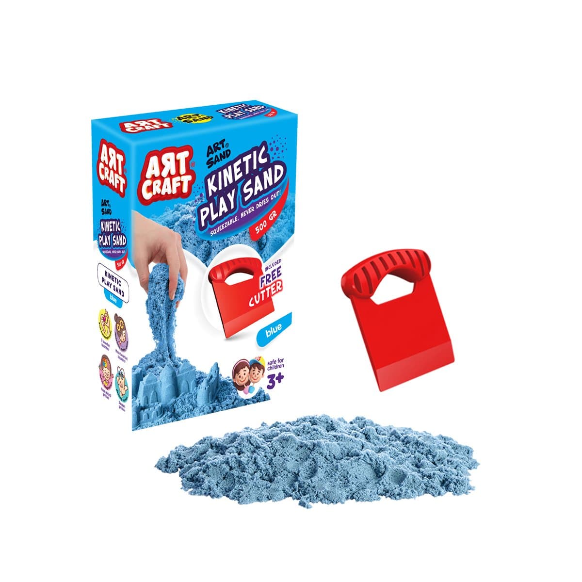 Art Craft Kinetik Oyun Kumu 500 gr - Mavi