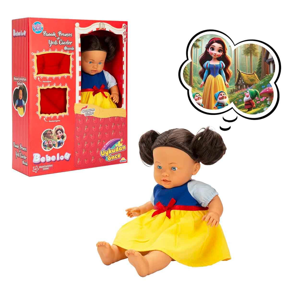 Dollz'n More Bebelou Pamuk Prenses ve Yedi Cüceler Masalı Anlatan Bebek 40 cm
