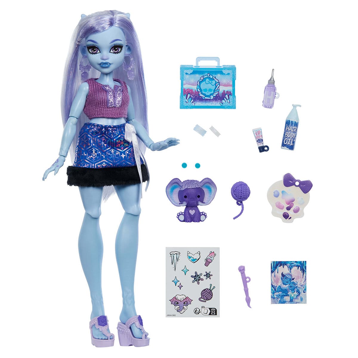 Monster High Abbey Bominable Güzellik Sırları Bebek ve Aksesuar Seti JHK44